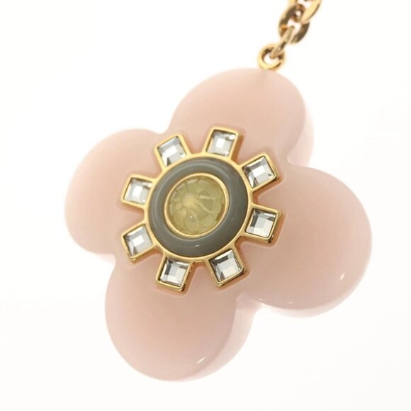 LOUIS VUITTON Porte Cles Fleur Etoile Key Holder metal Pink M66456 Auth 130592 - Picture 4 of 6